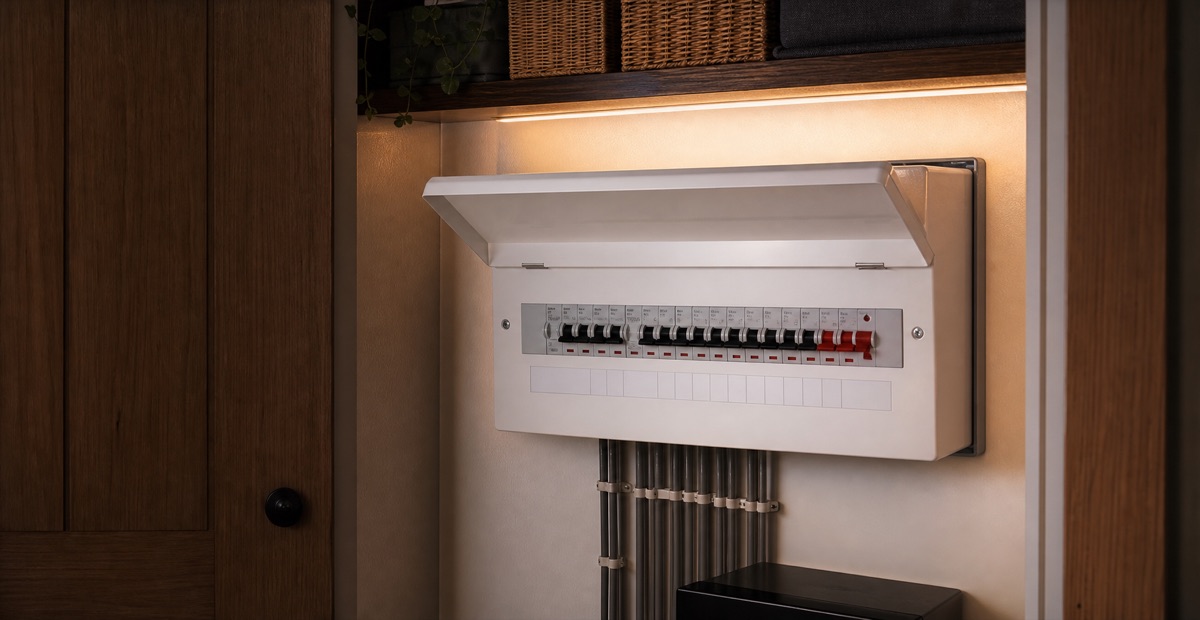 Consumer unit upgrade realistic UK electrical example